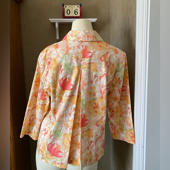Coldwater Creek Spring Suit blazer Dress Casual size S, floral print. - Picture 2 of 15